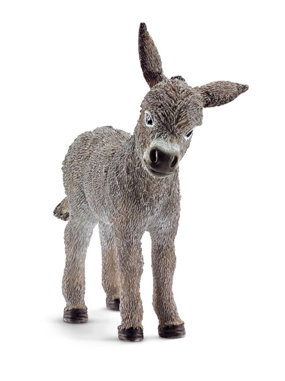 Schleich Realistic Donkey Figurine - Gray Brown Foal